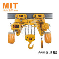 Special design for limit space 10t electric chain hoist with low headroom
